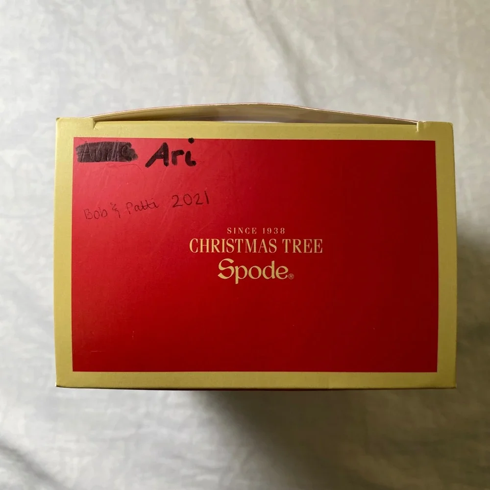 Spode Christmas Tree Snowman Ceramic Ornament XTFI8874 XC Boxed